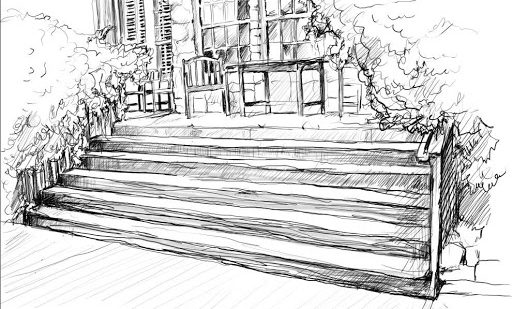 front porch drawing