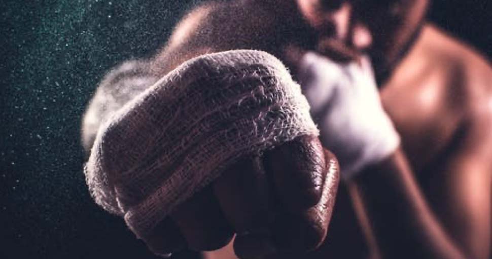 boxer in a fight